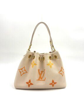 Louis Vuitton LV Summer Bundle Monogram Empreinte Leather Orange White Handbag